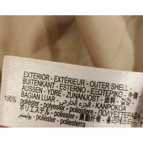 Zara Cropped Bomber Jacket Cream Ivory Chic Outerwear Varsity XXL Women - Picture 9 of 9